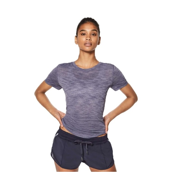 🍋Lululemon Long Distance Short Sleeve in Heathered Viola - Picture 1 of 9